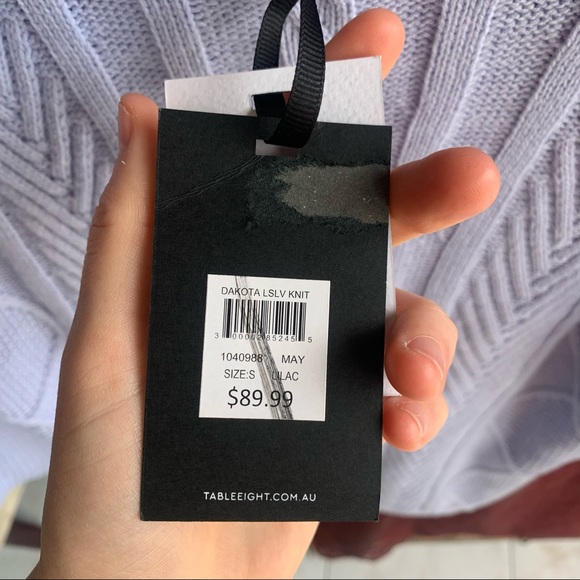 Table eight lilac sweater, new w tags, small - Picture 6 of 7